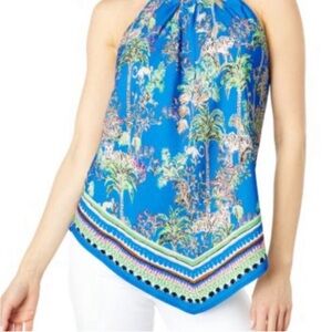 Lilly Pulitzer Julien Top Tropical Print. Size M